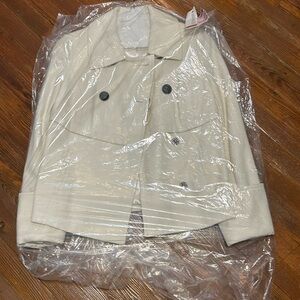 Women’s beige pea coat